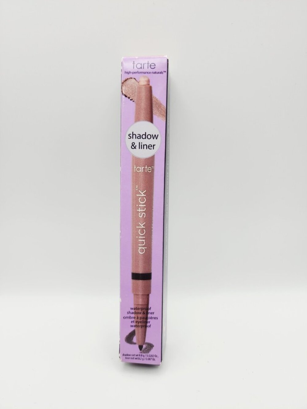 Tarte Quick Stick Waterproof 2-in-1 Shadow & Line Eyeliner Rose Gold Luster NIB